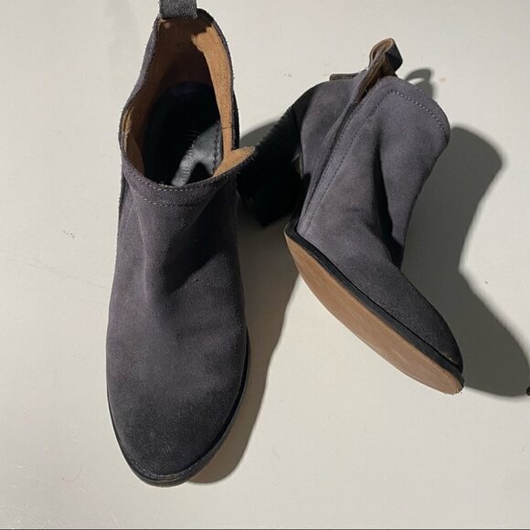 Jeffrey Campbell Rosalee Blue Suede Ankle Booties - Picture 2 of 7